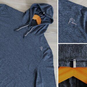 Rhoback Performance Hoodie Men's 'The Hesi' Blue Active Golf Pullover Size 3XL